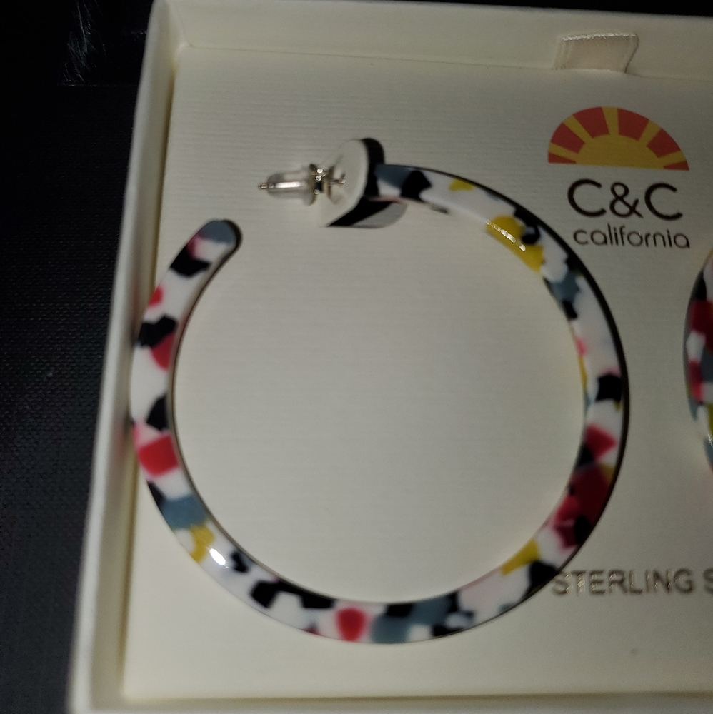 C&C California Multi-Color Hoop Earrings
